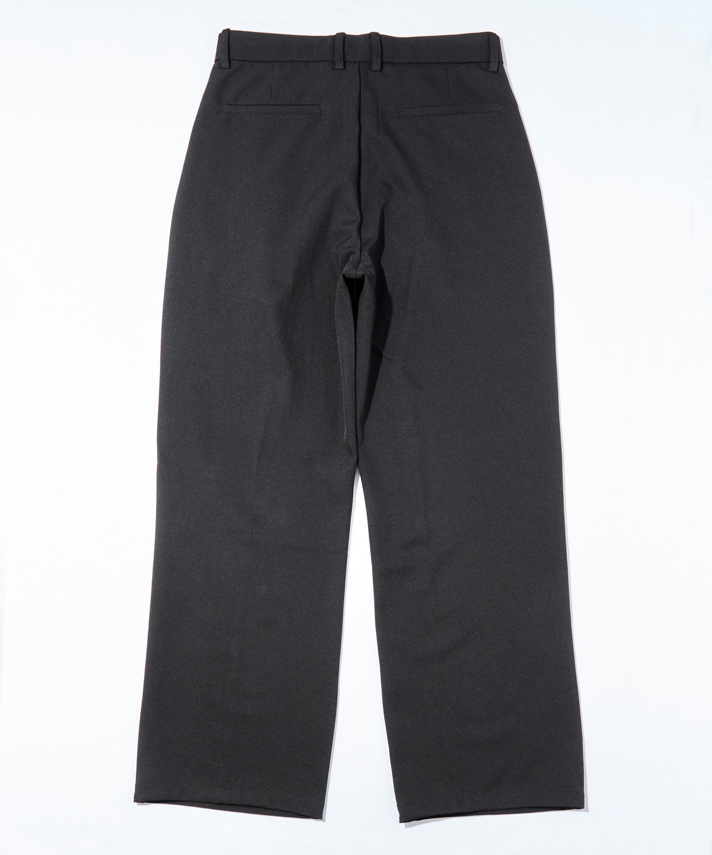 ダブルタックストレートスラックス[Black]