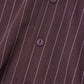 オープンカラーワークシャツ[Brown Stripe]