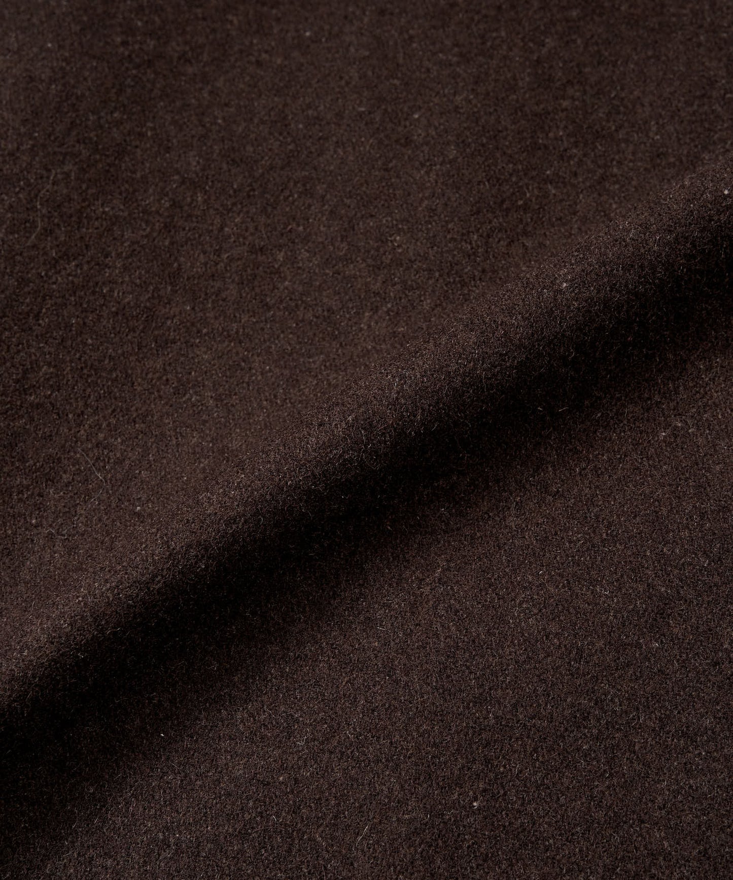ウールメルトンダッフルブルゾン[Dark Brown]
