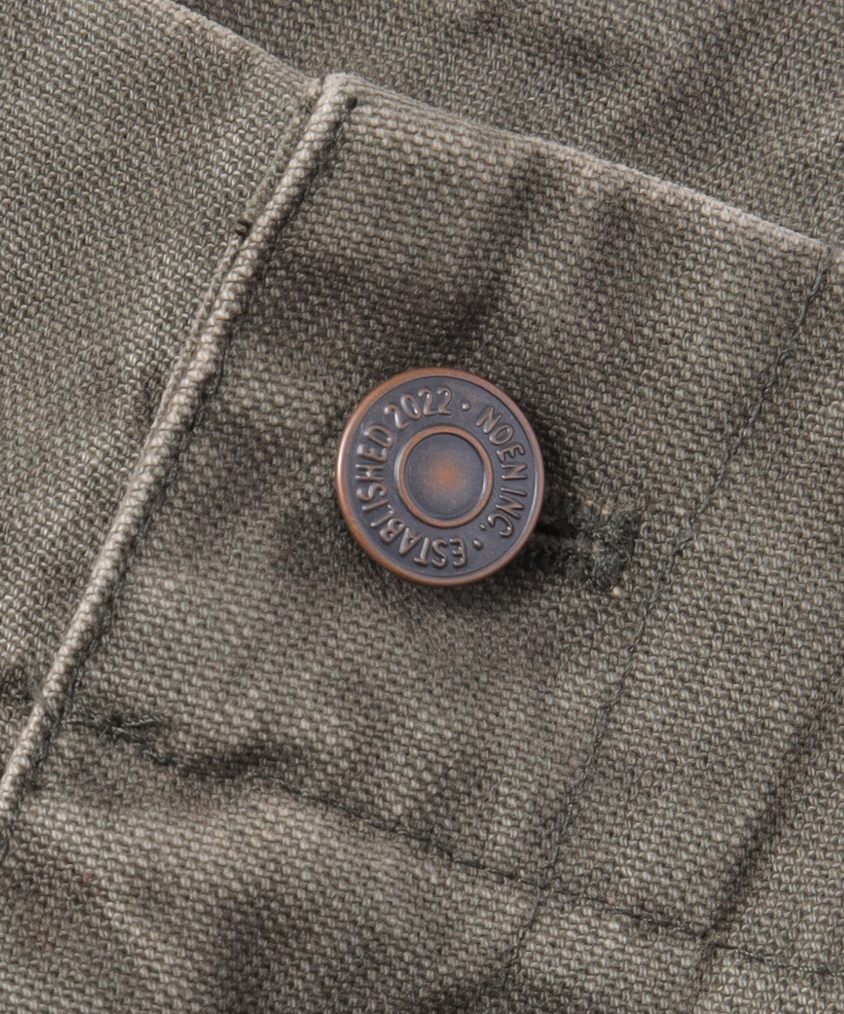 コットンウォッシュドミリタリーパンツ[Khaki]
