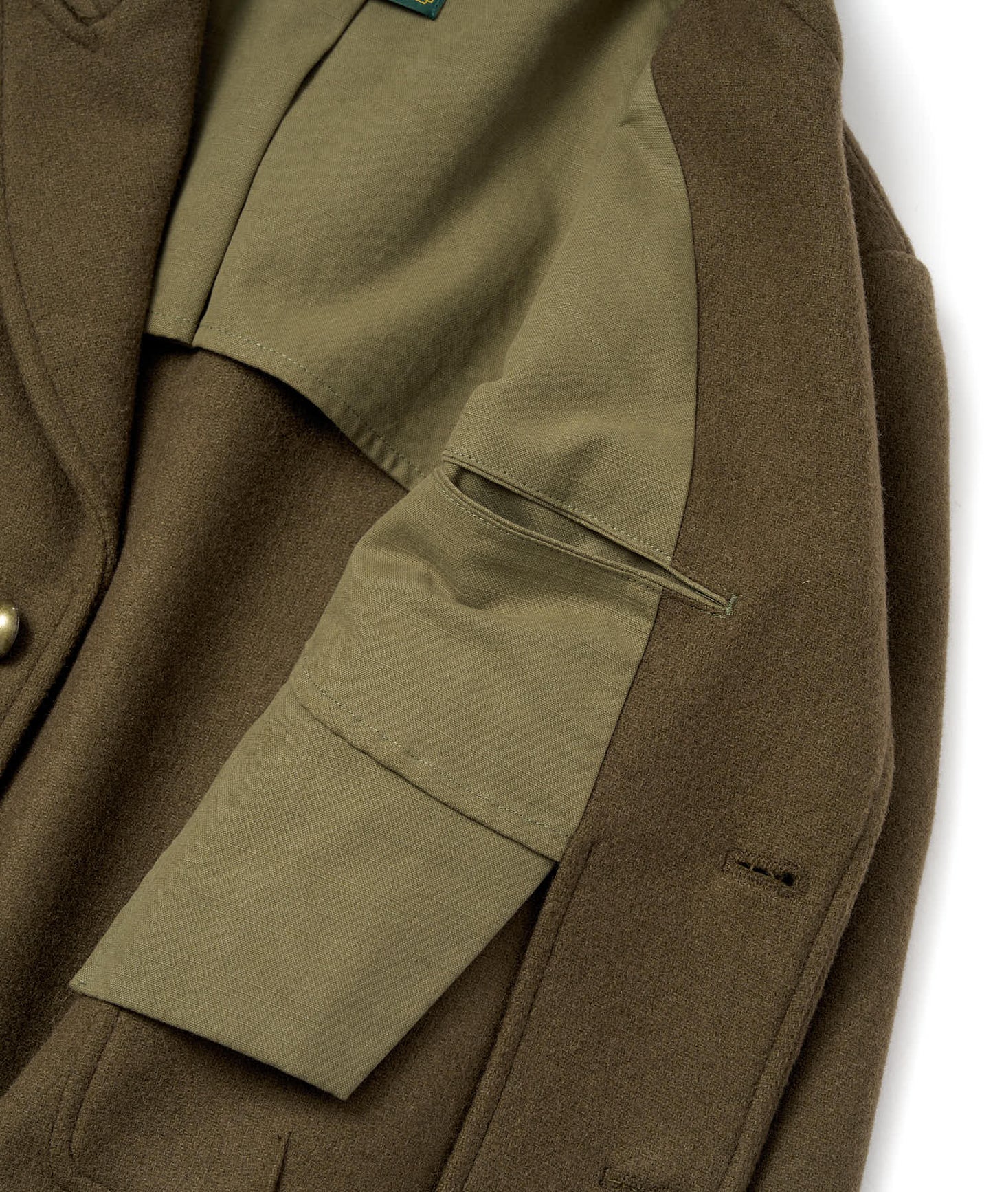 ショートリブミリタリーアイクジャケット[Khaki]