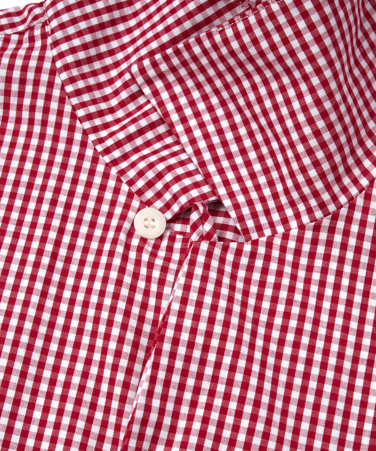 オープンカラーギンガムチェックシャツ[Red]