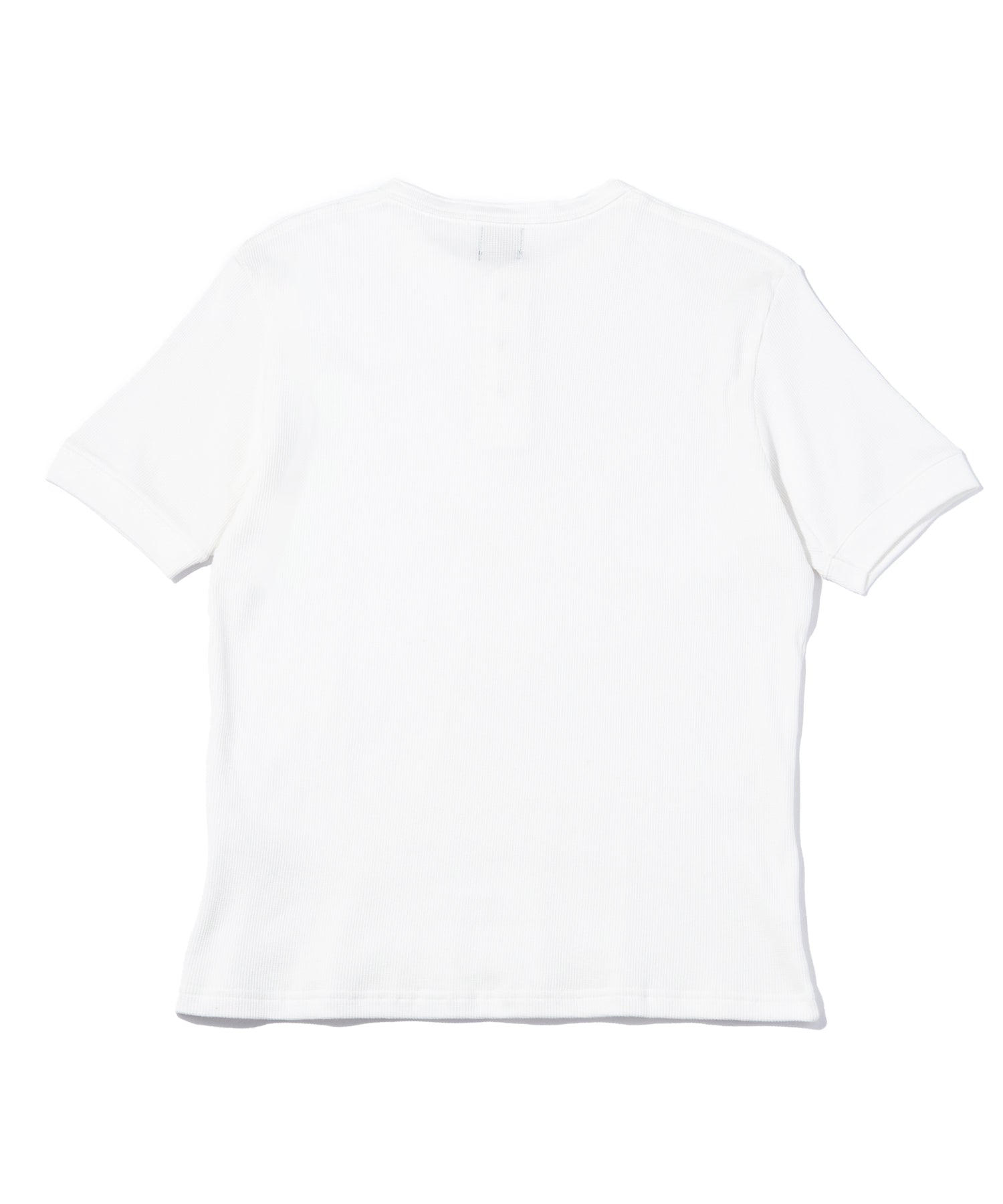 ヘンリーネックワッフルTシャツ[White] – Noen