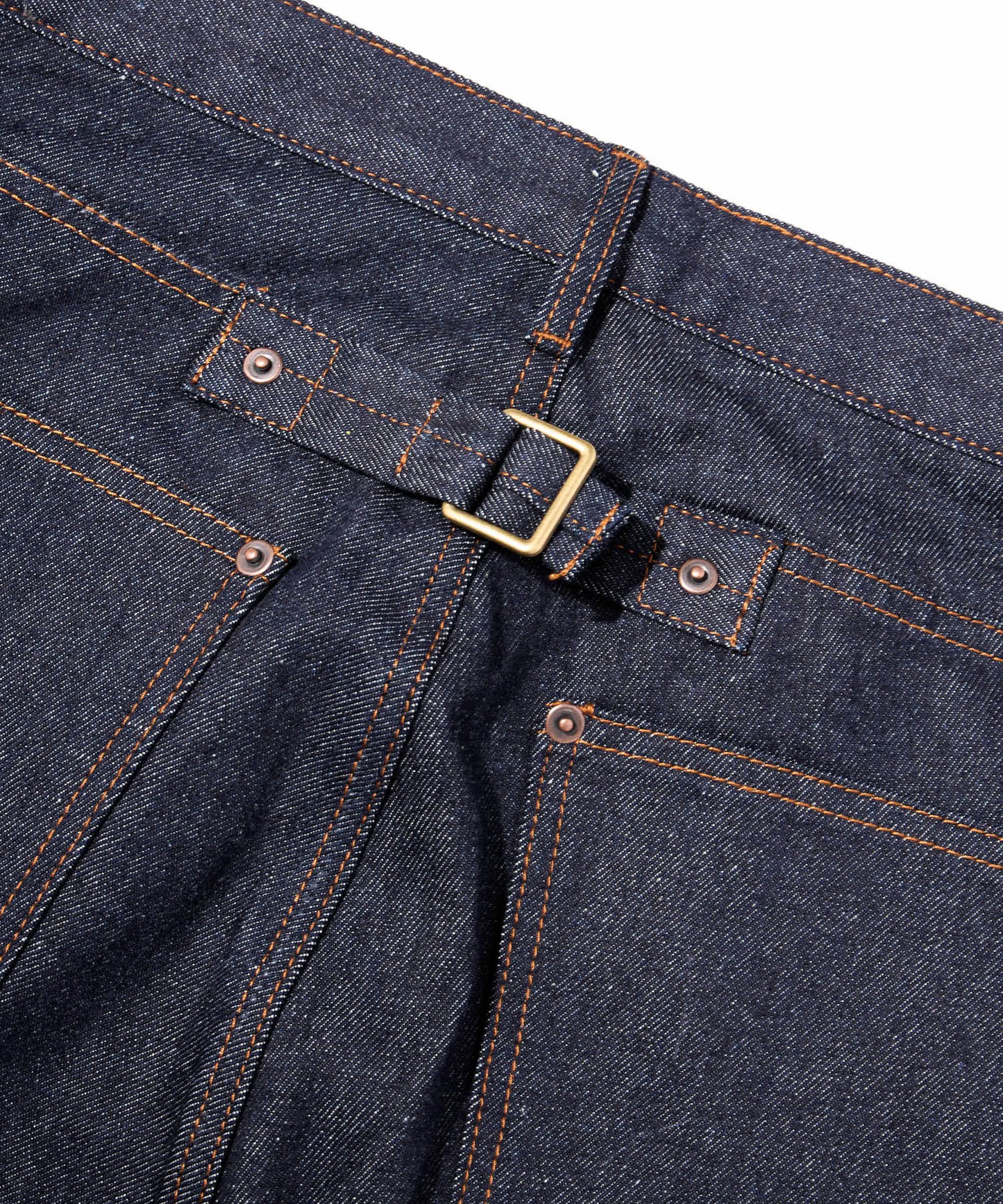 シンチバックブーツカットジーンズ[Indigo]