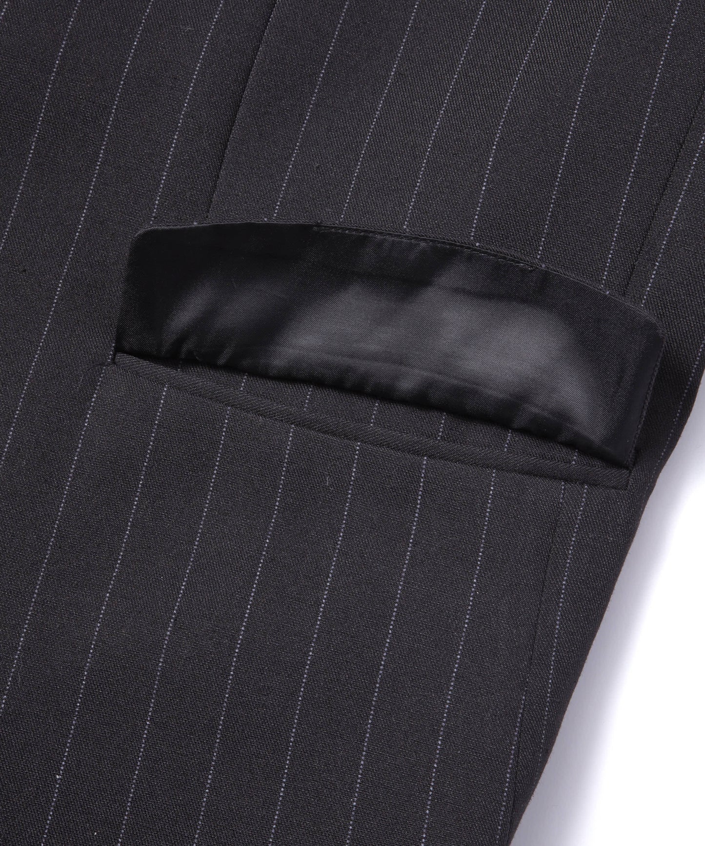 ショートリブストライプジャケット[Black]