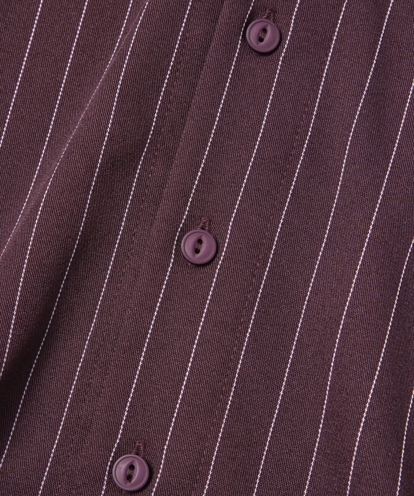 ストライプオープンカラーワークシャツ[Brown]