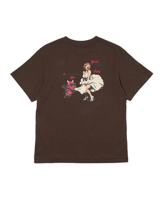 PIN-UP T-SHIRT[Brown]