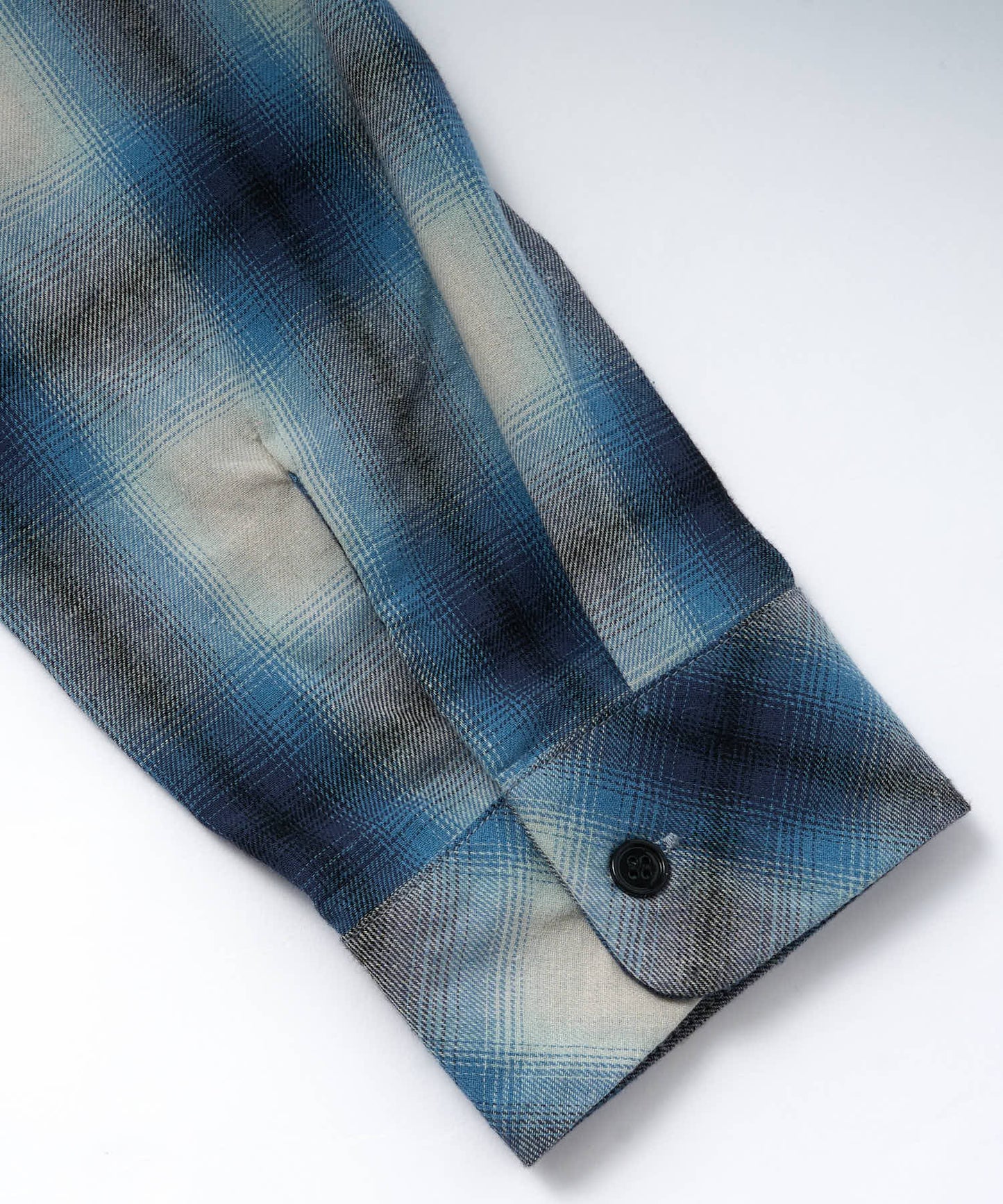 オンブレチェックシャツ[Blue]