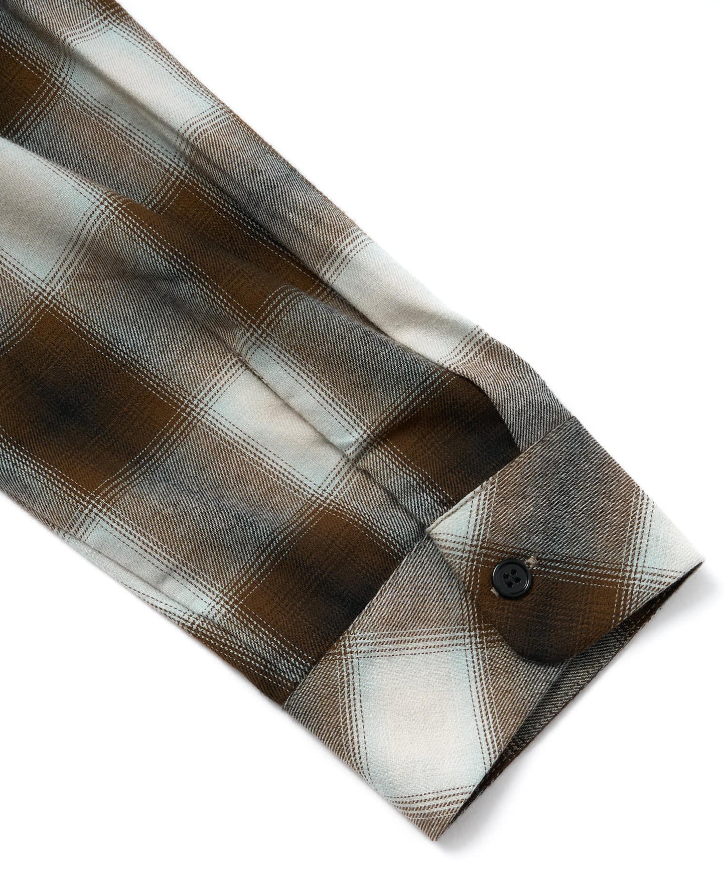 オンブレチェックシャツ[Brown]