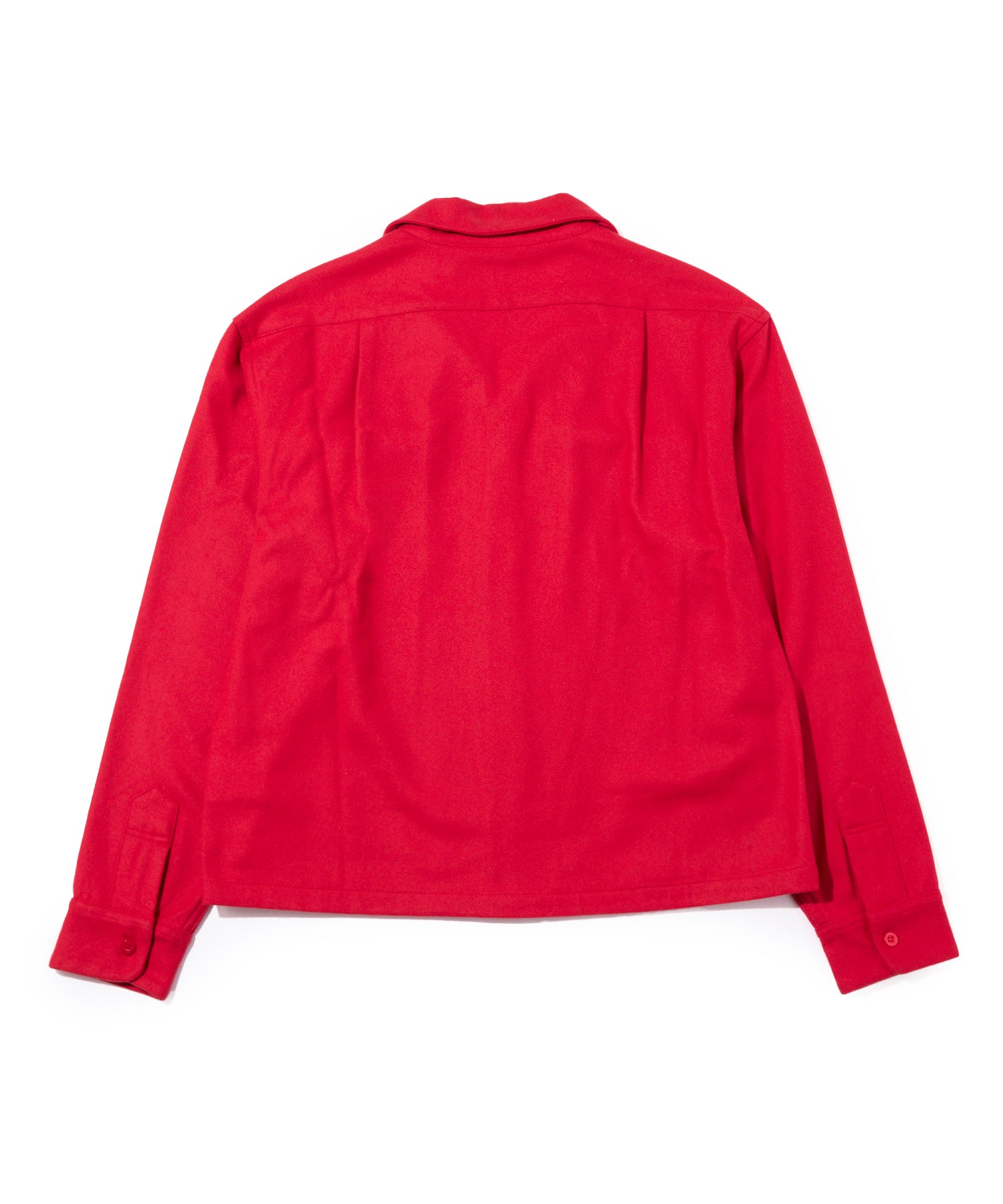 ウールオープンカラーシャツ[Red] – Noen