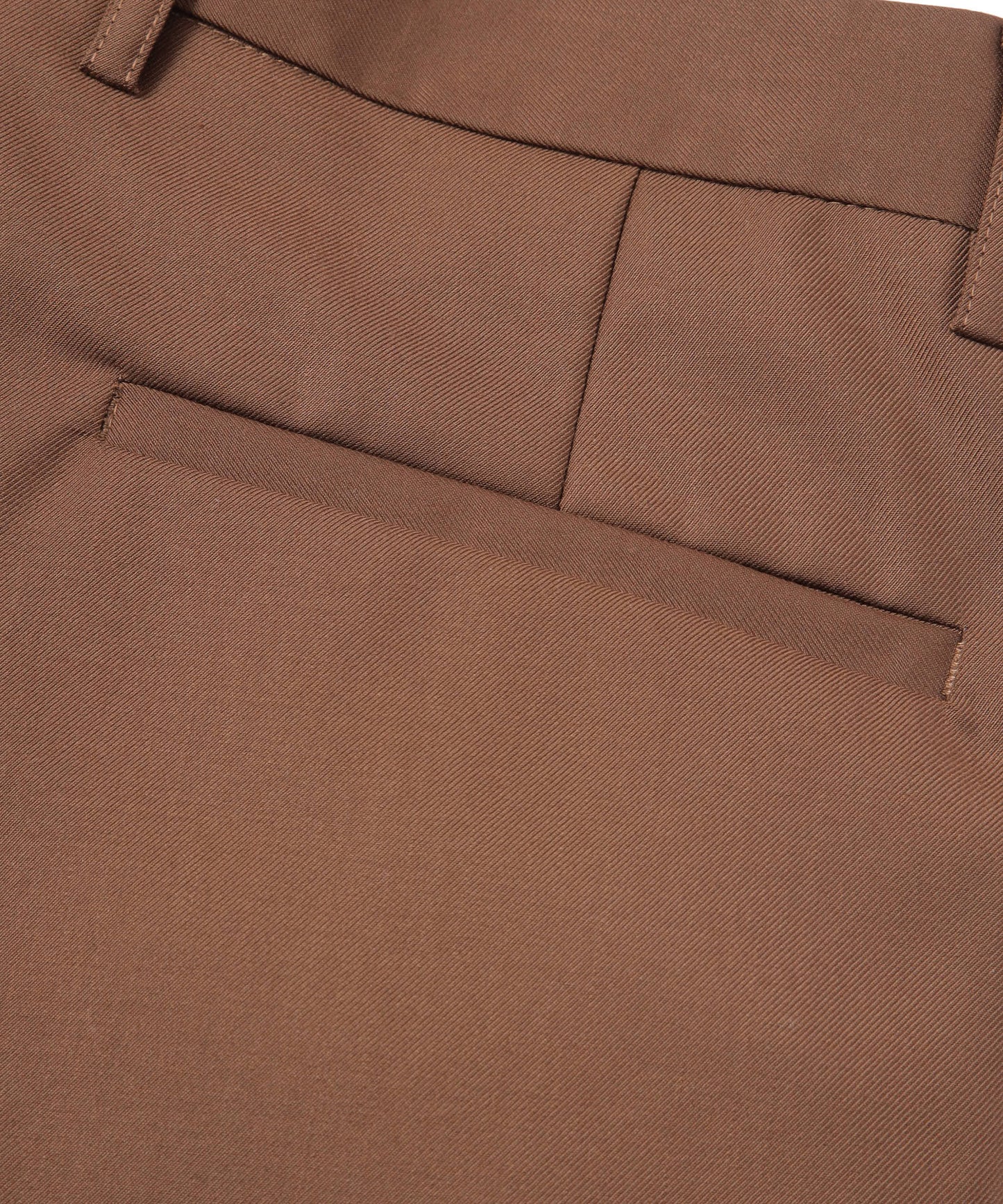 ポケットデザインストレートスラックス[Brown]