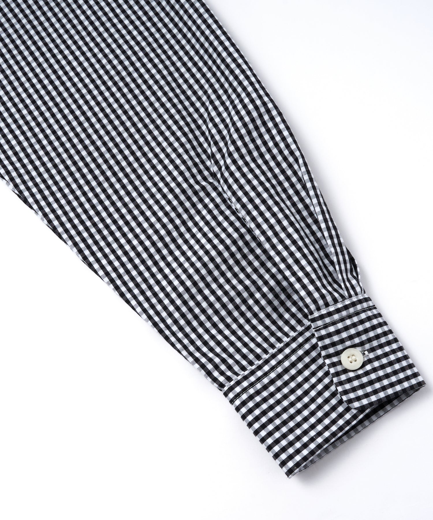 オープンカラーギンガムチェックシャツ[Black] – Noen
