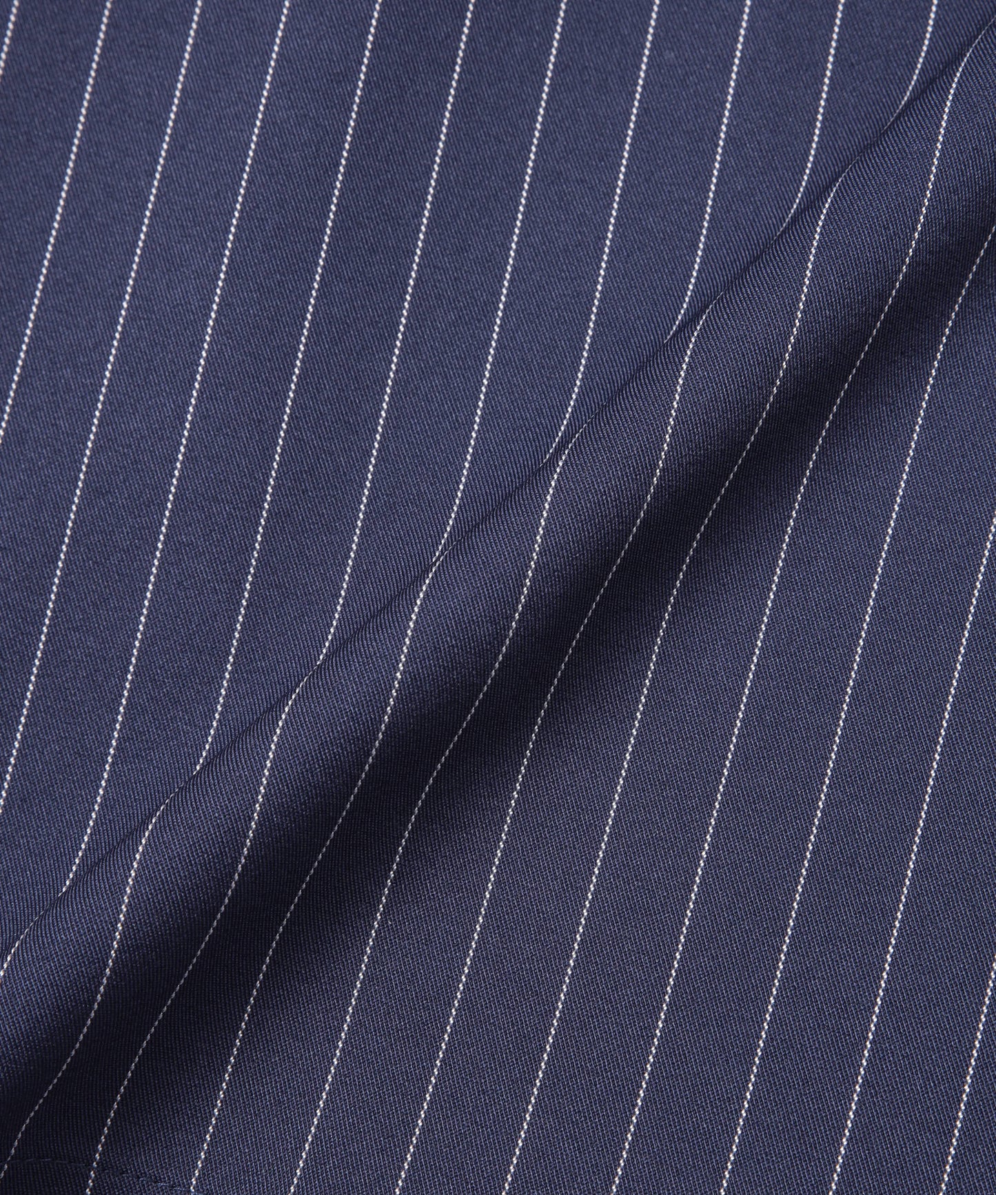 ストライプオープンカラーワークシャツ[Navy]