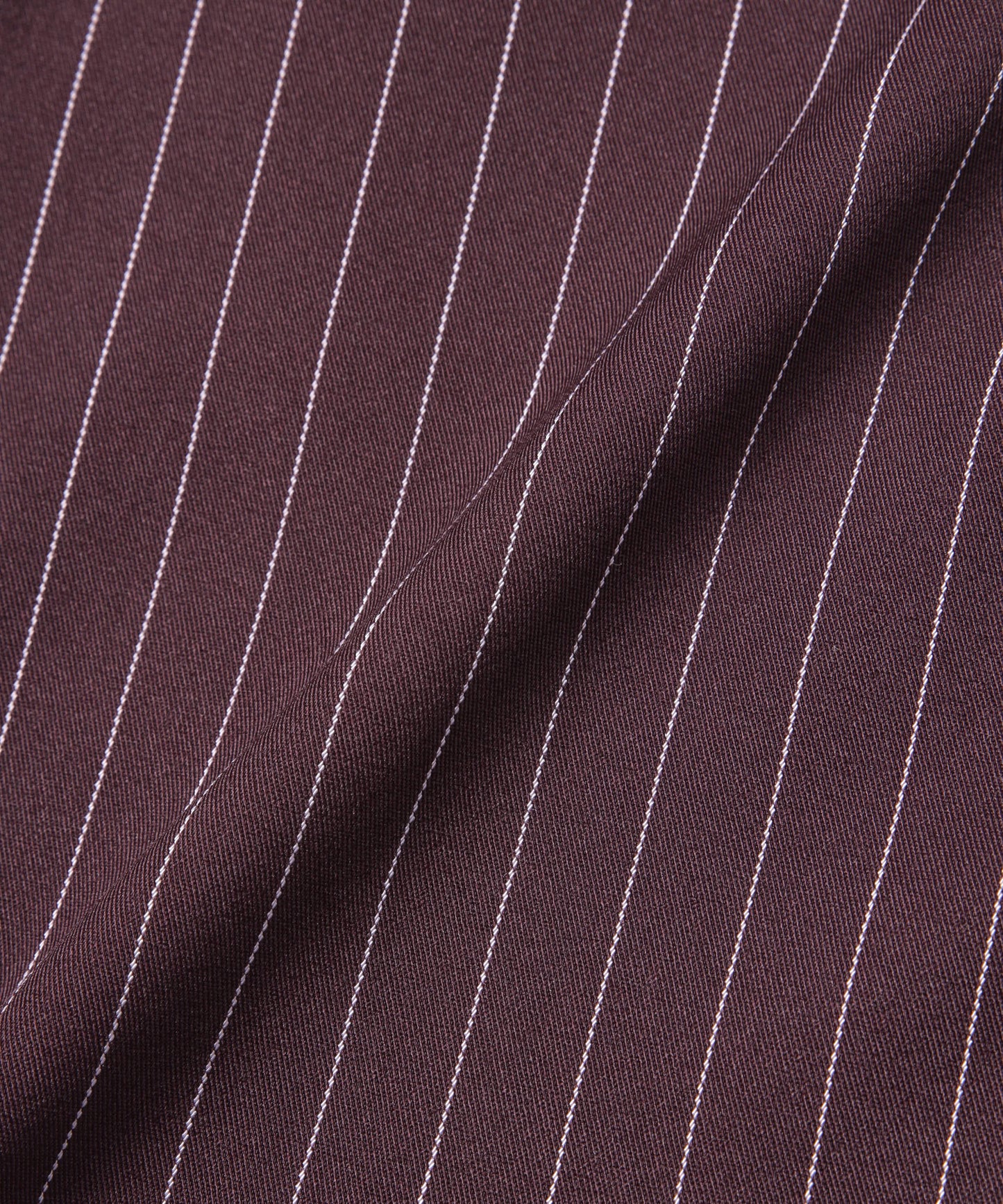 ストライプオープンカラーワークシャツ[Brown]