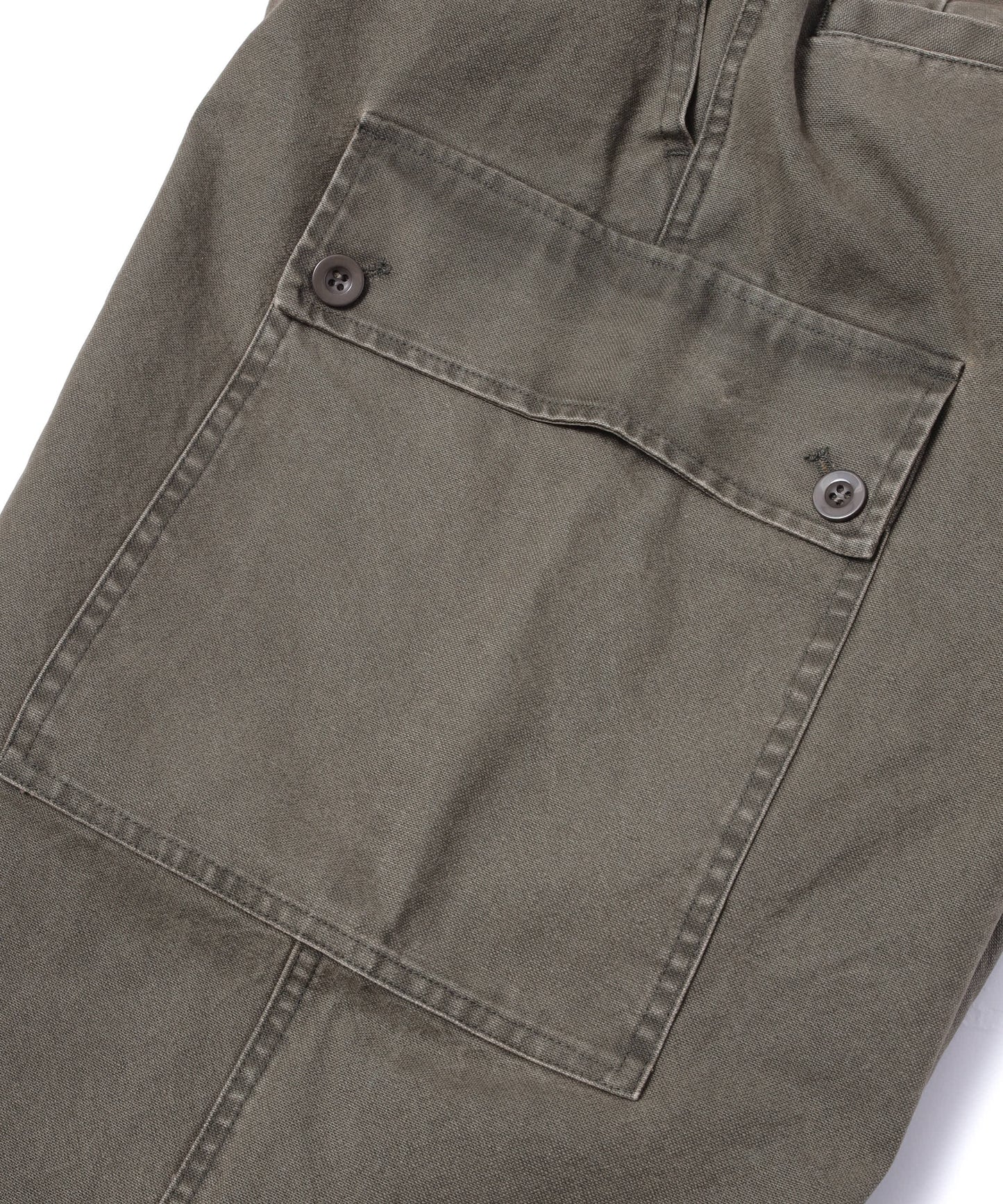 コットンウォッシュドミリタリーパンツ[Khaki]