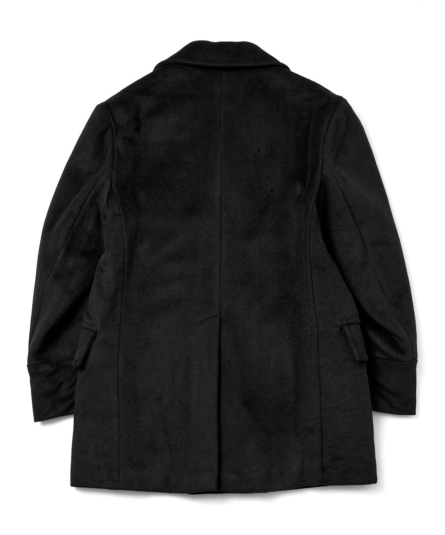 スエードデザインメルトンPコート[Navy]