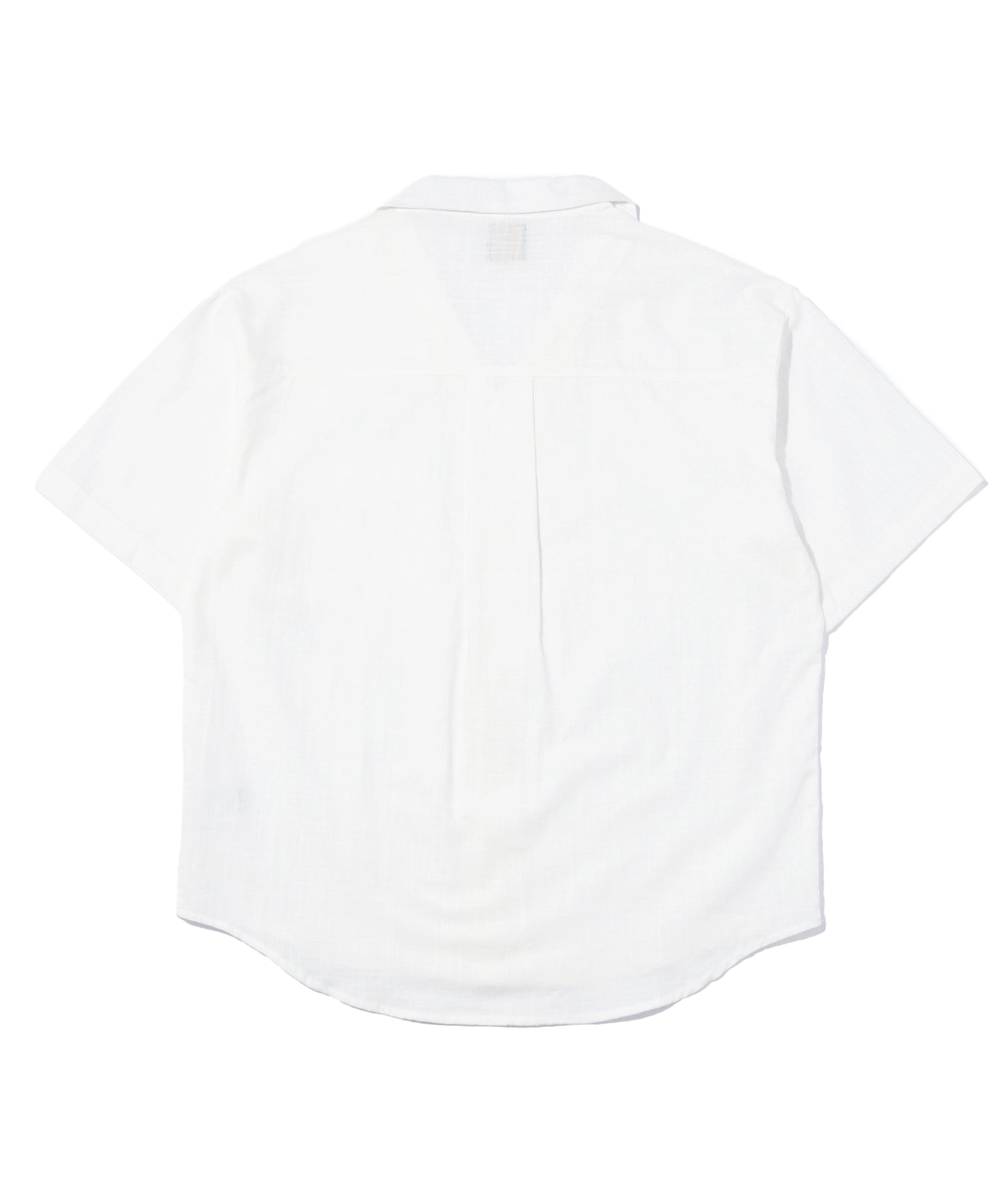 リネンライクオープンカラーシャツ[White]
