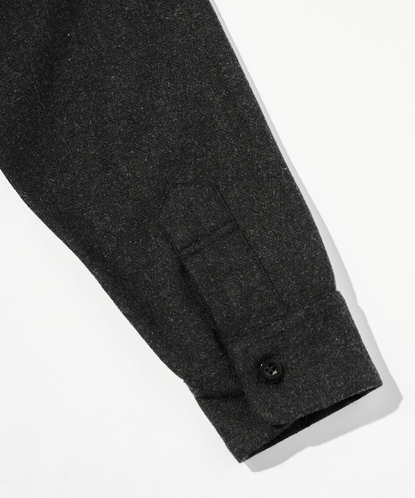 ウールオープンカラーシャツ[Charcoal Gray]
