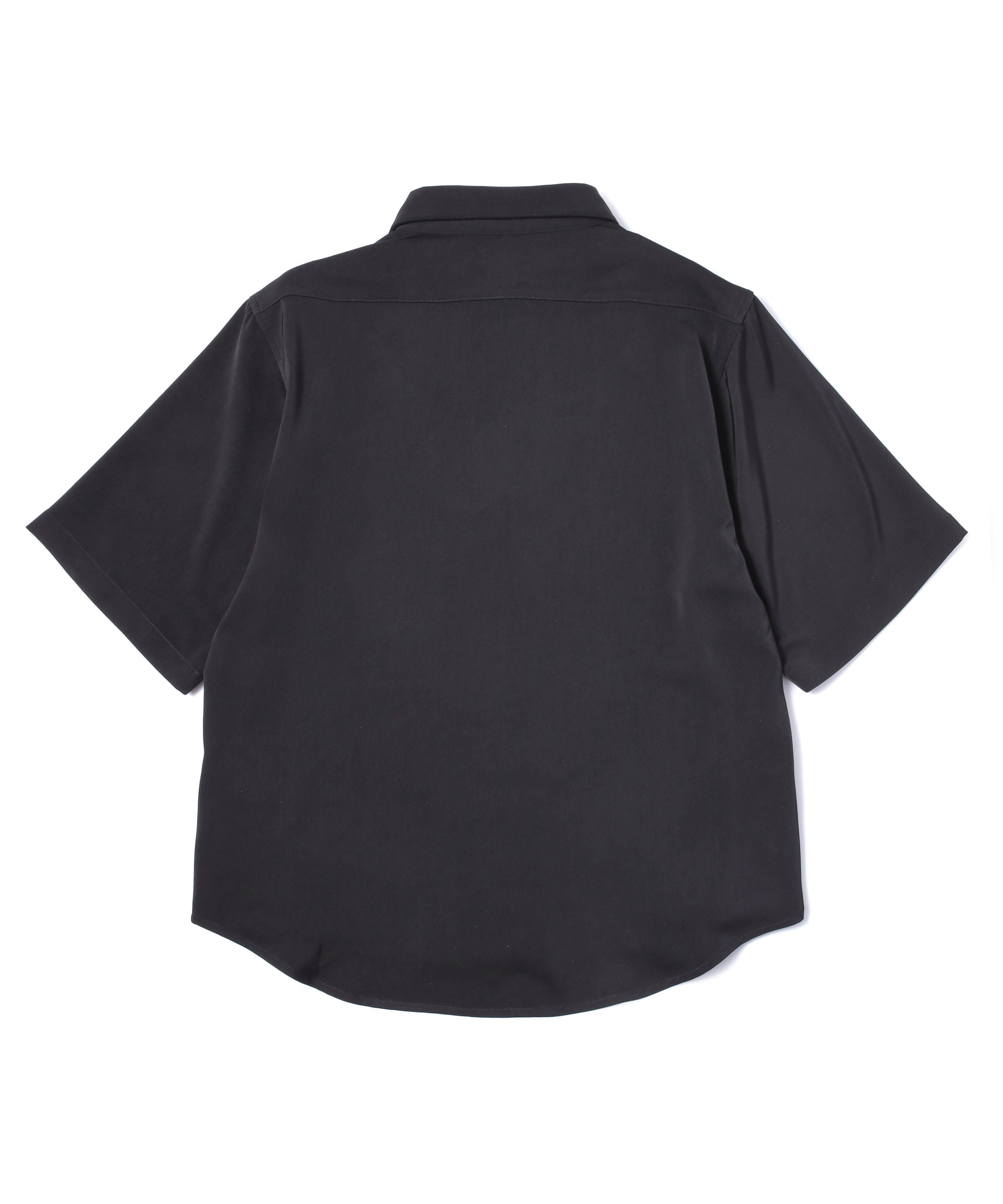 ドレープドレス半袖シャツ[Black] – Noen