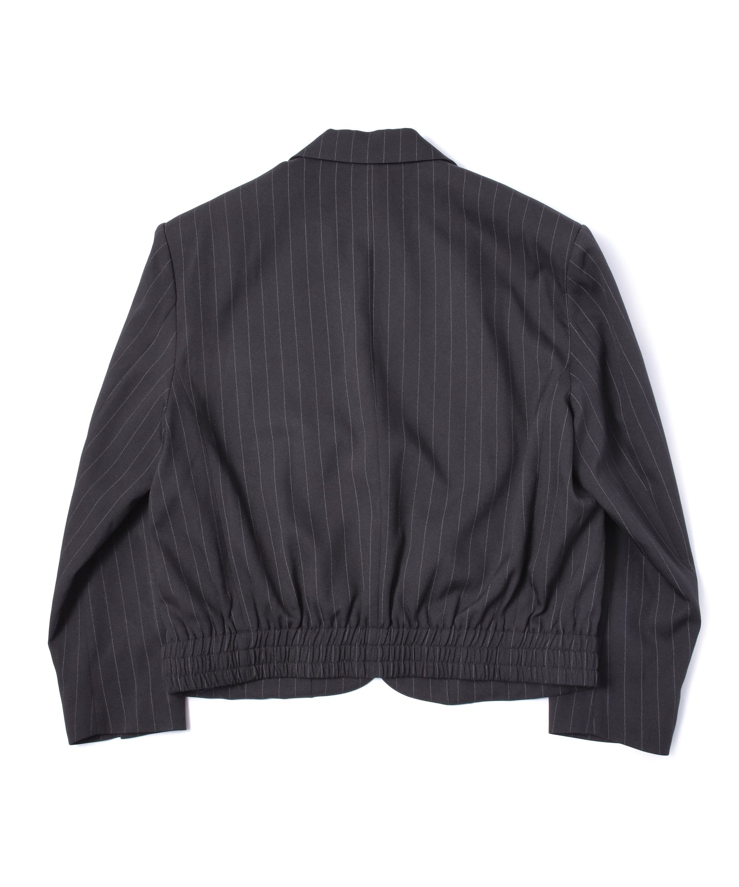 ショートリブストライプジャケット[Black]