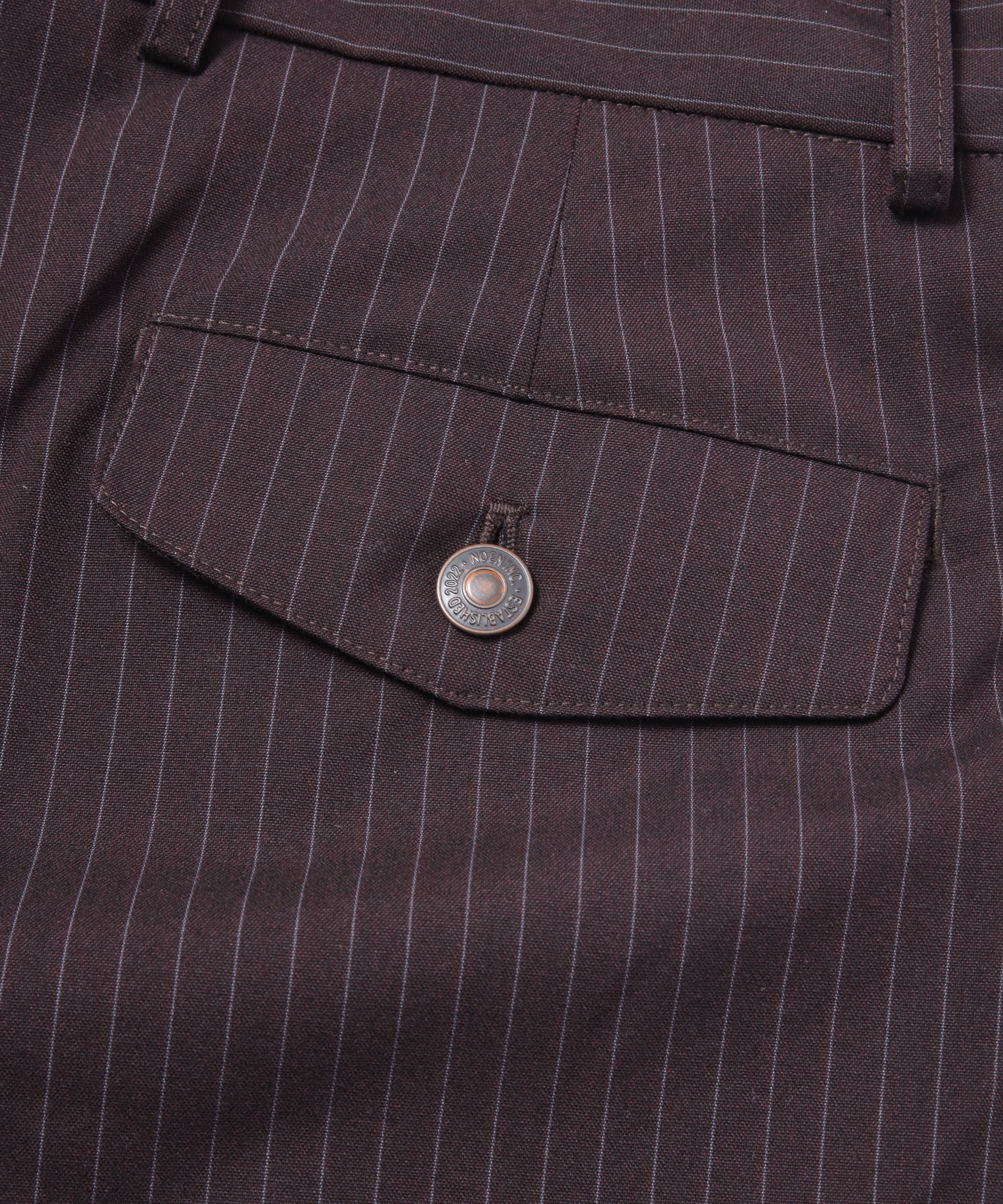 ウエスタンストライプバギースラックス[Brown] – Noen