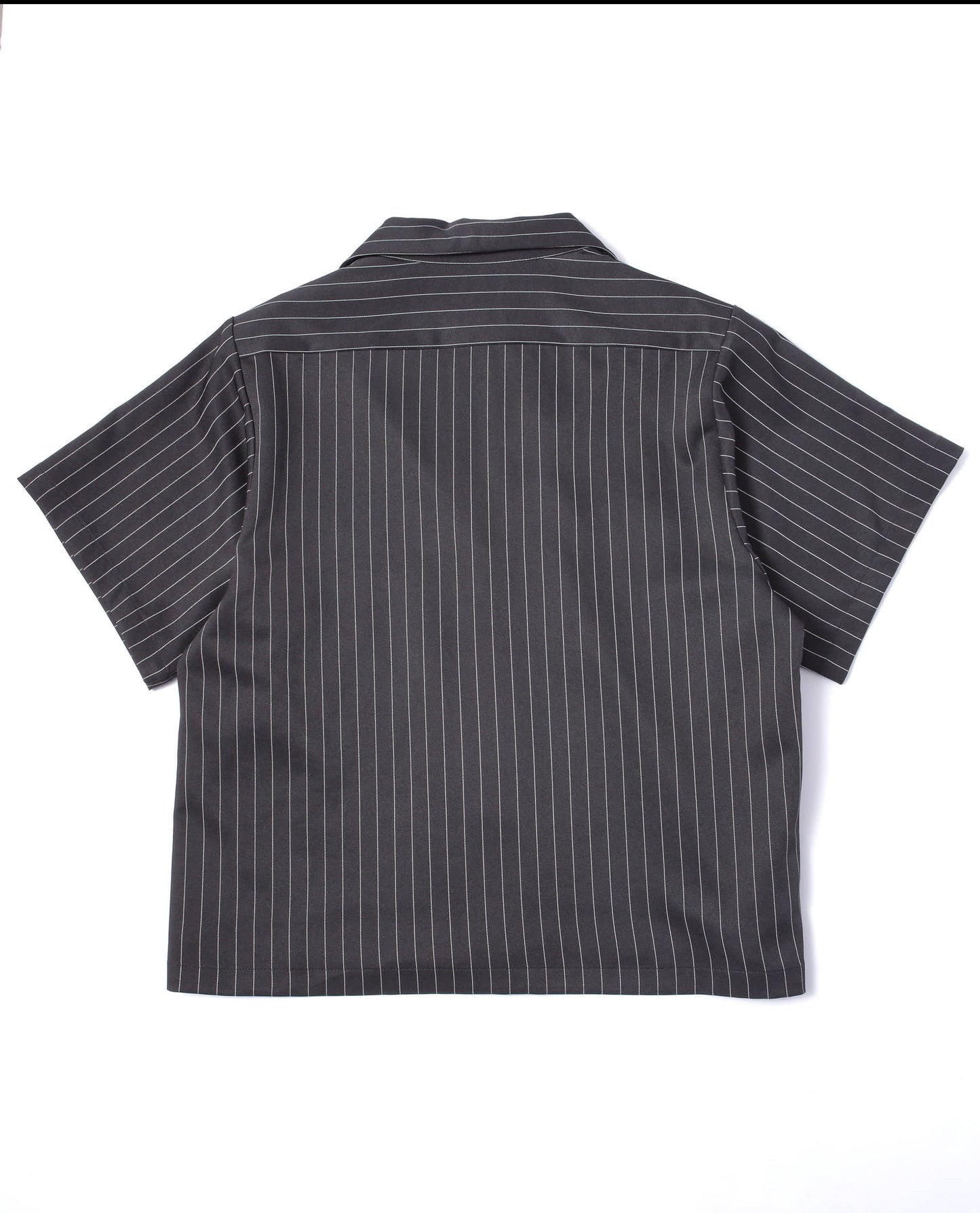 オープンカラーワークシャツ[Black Stripe]