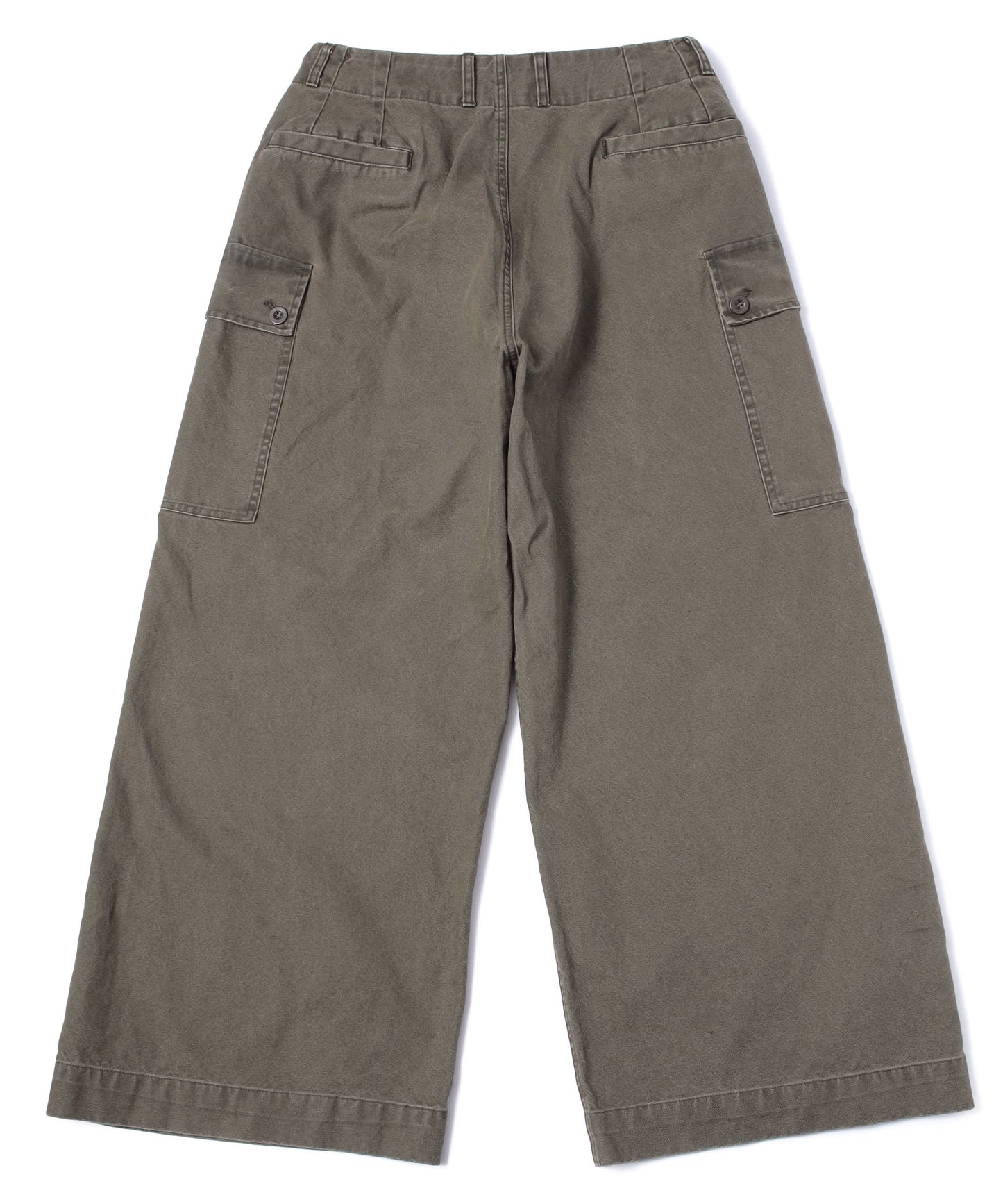 コットンウォッシュドミリタリーパンツ[Khaki]