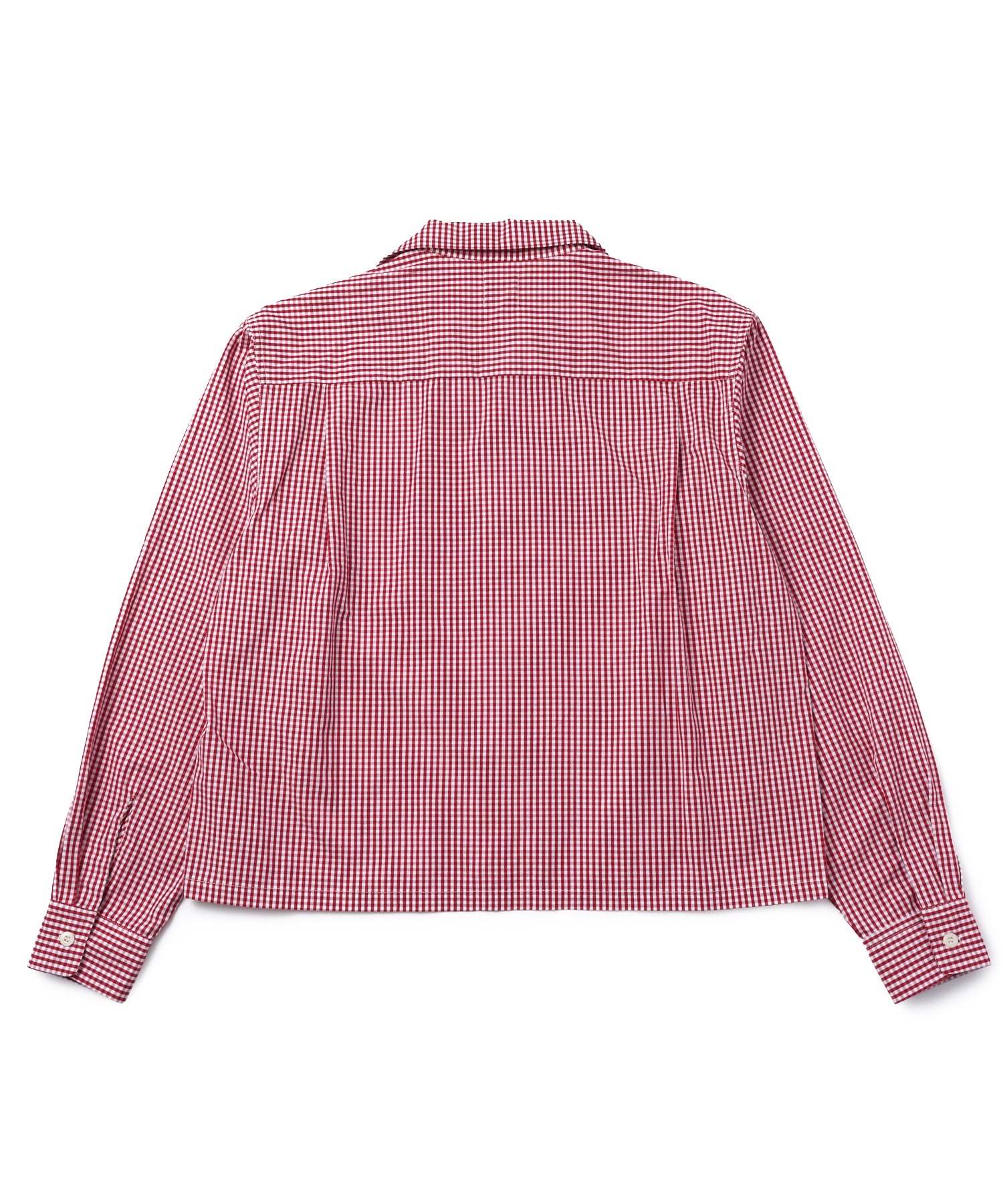 オープンカラーギンガムチェックシャツ[Red] – Noen