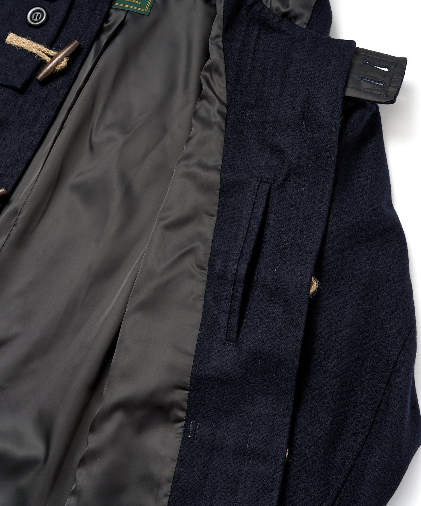 ウールメルトンダッフルブルゾン[Dark Navy]