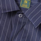 オープンカラーワークシャツ[Navy Stripe]