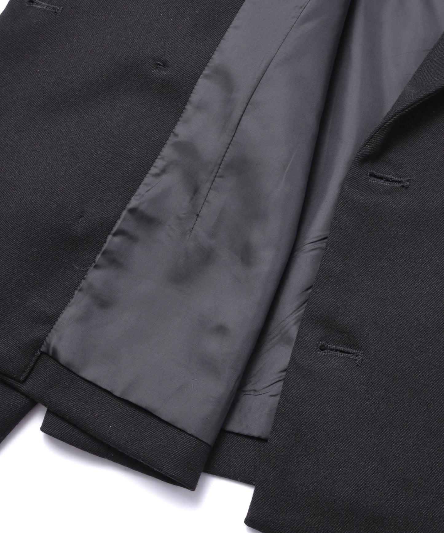 ミリタリーツイルダブルジャケット[Black]