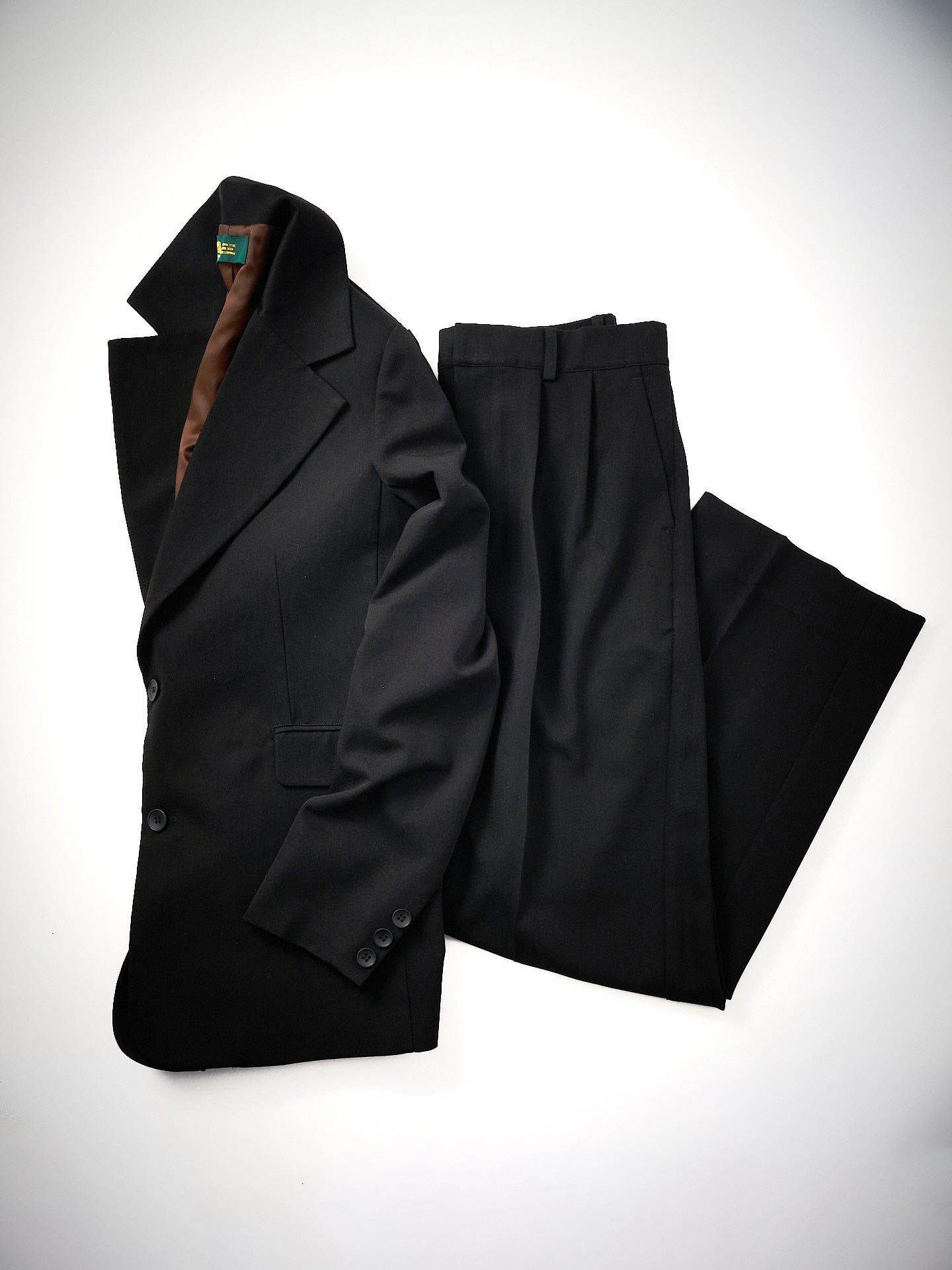 クラシックストレートスラックス[Black]