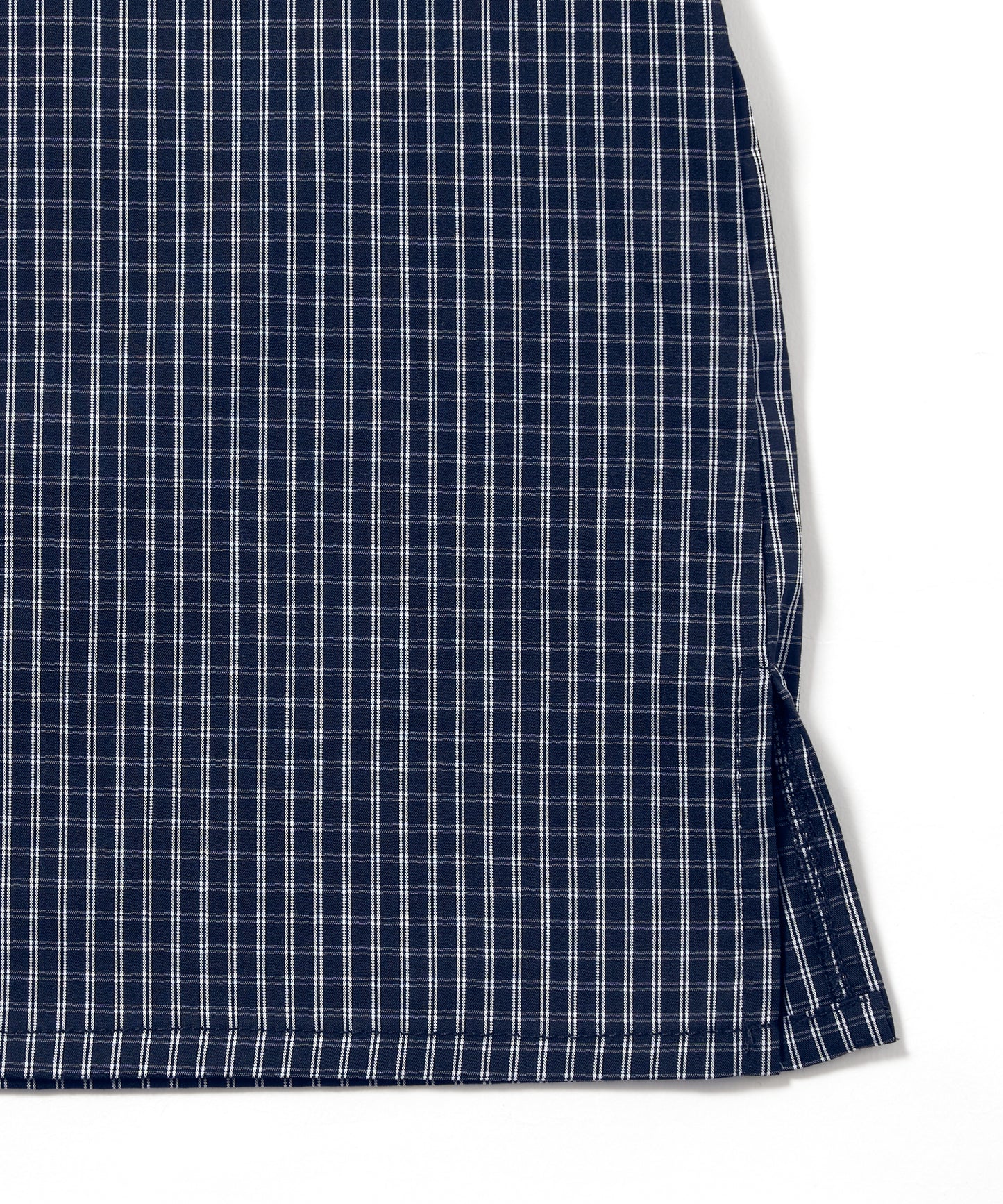 グラフチェックスナップシャツ[Navy]