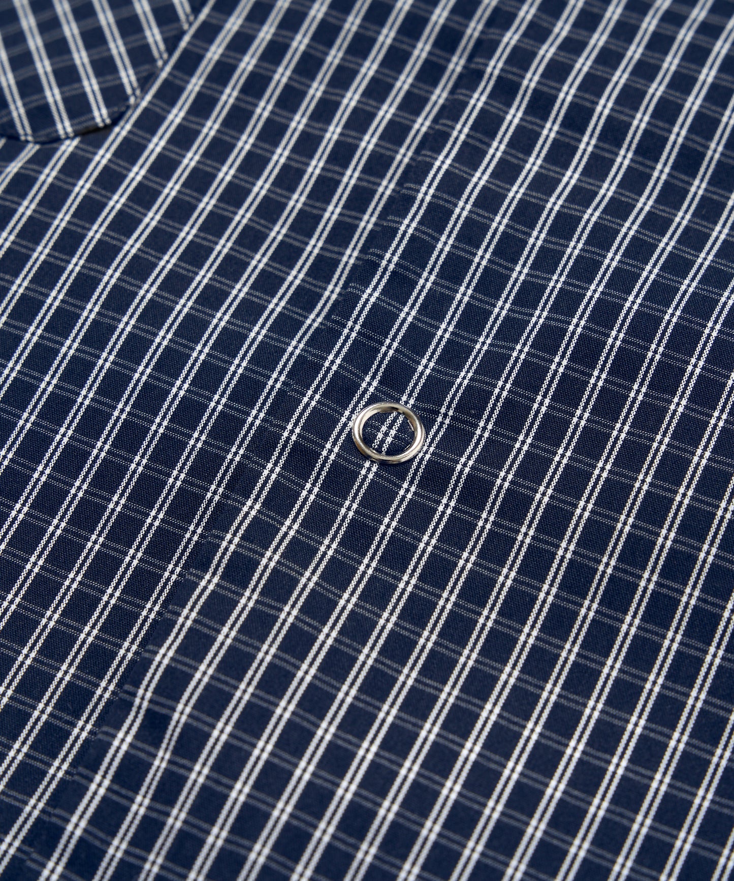 グラフチェックスナップシャツ[Navy]