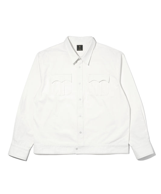 オックスフォードミリタリーシャツ[White]