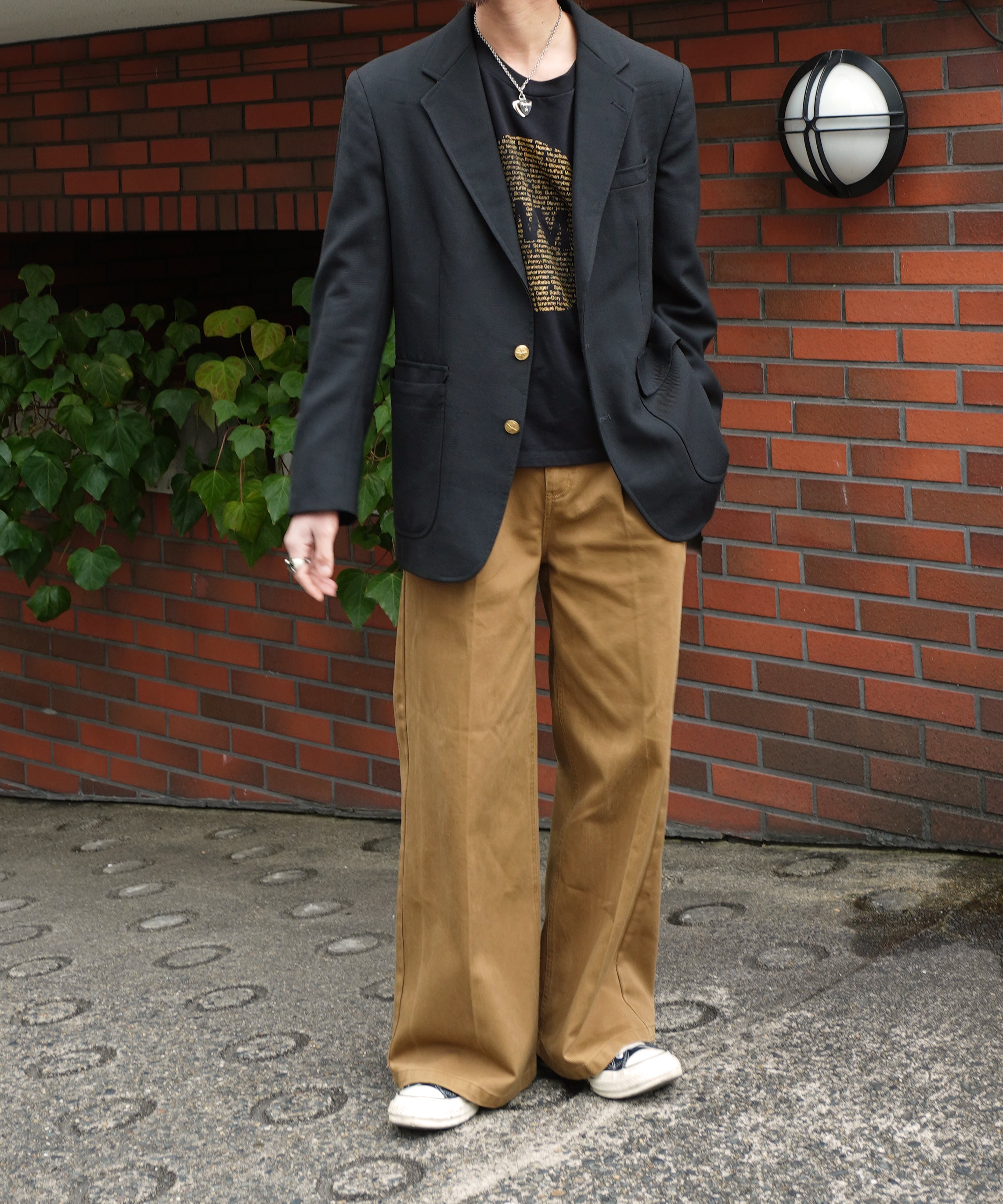 ワイドストレートダックパンツ[Beige] – Noen