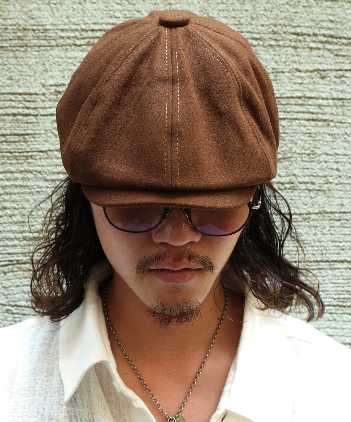 8パネルキャスケット[Brown]
