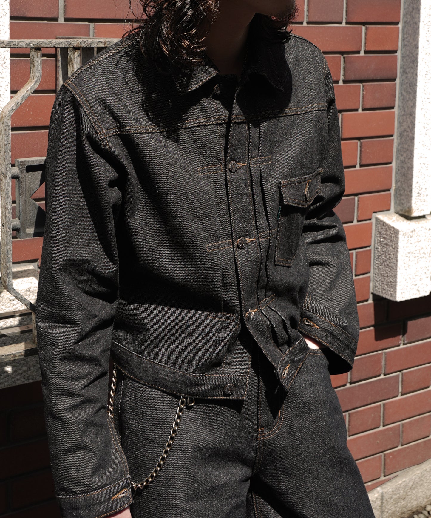 デニムジャケット1st.[Black]
