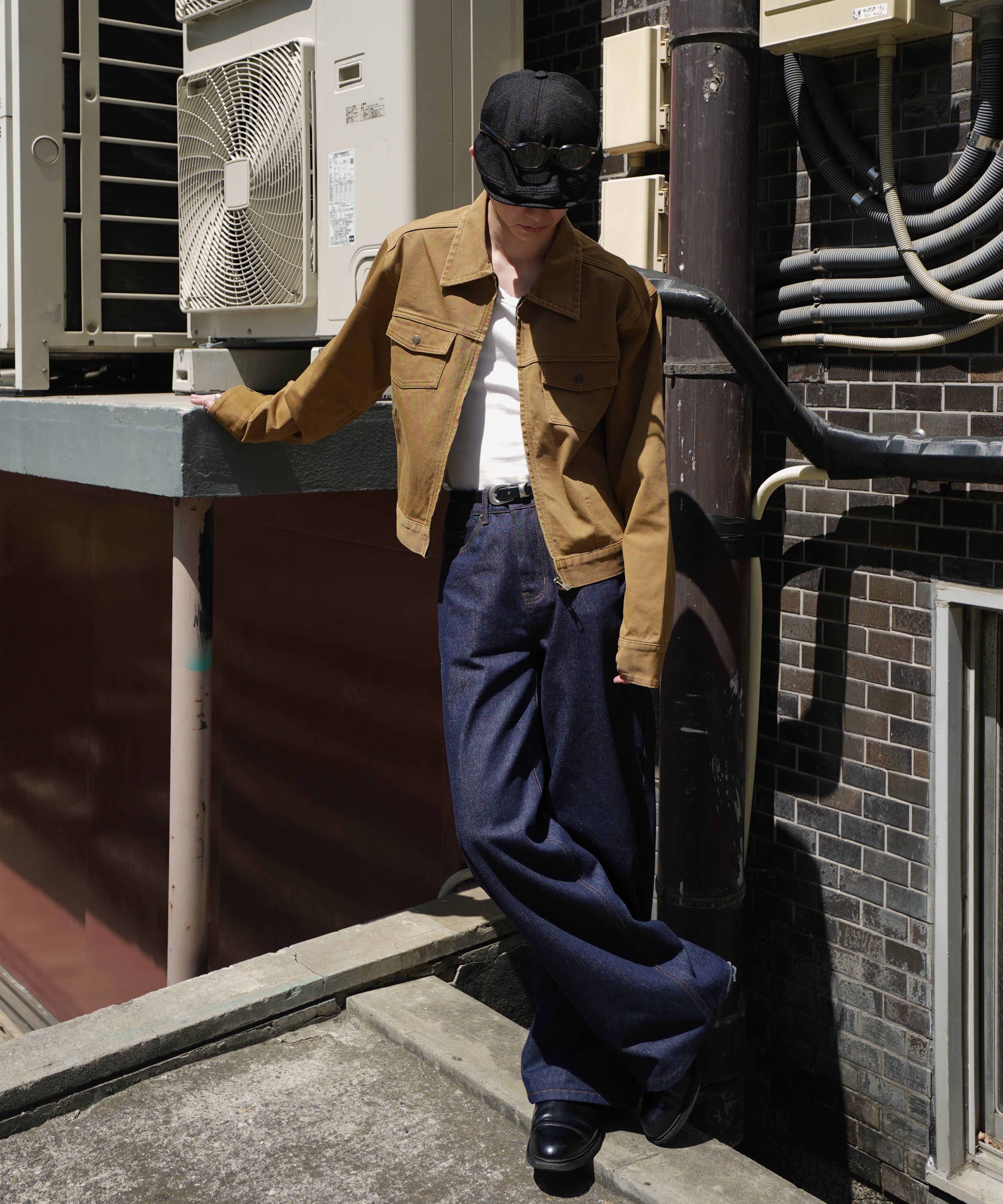 ジップショートダックブルゾン[Beige] – Noen