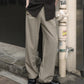 ダブルタックストレートスラックス[Beige]