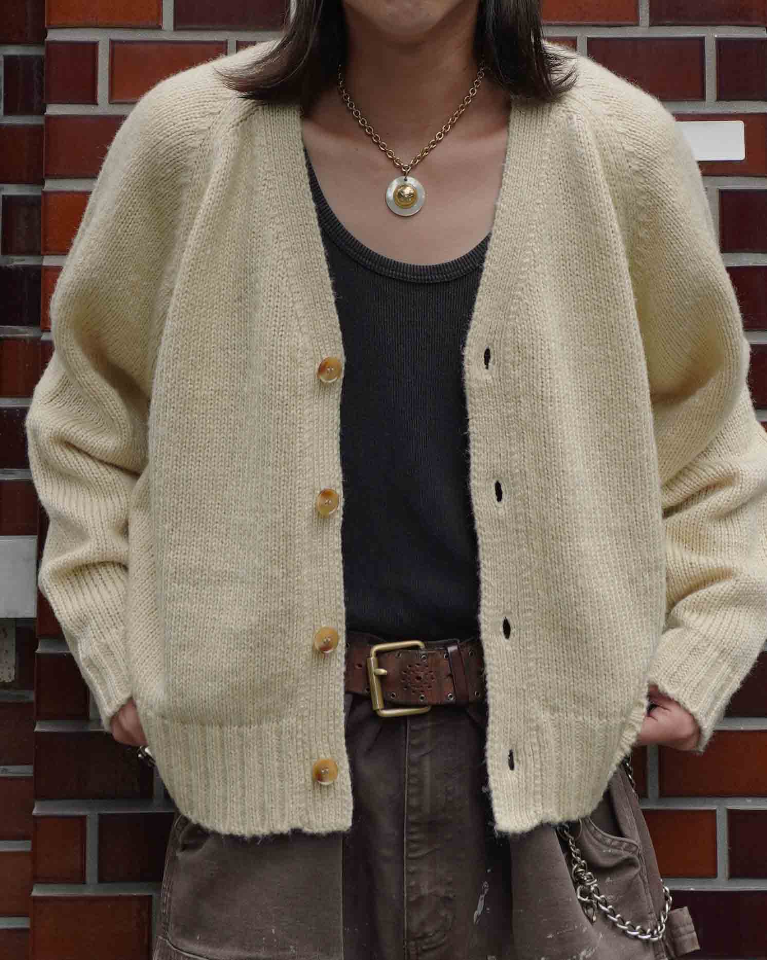 クロップドカーディガン[Ivory] – Noen
