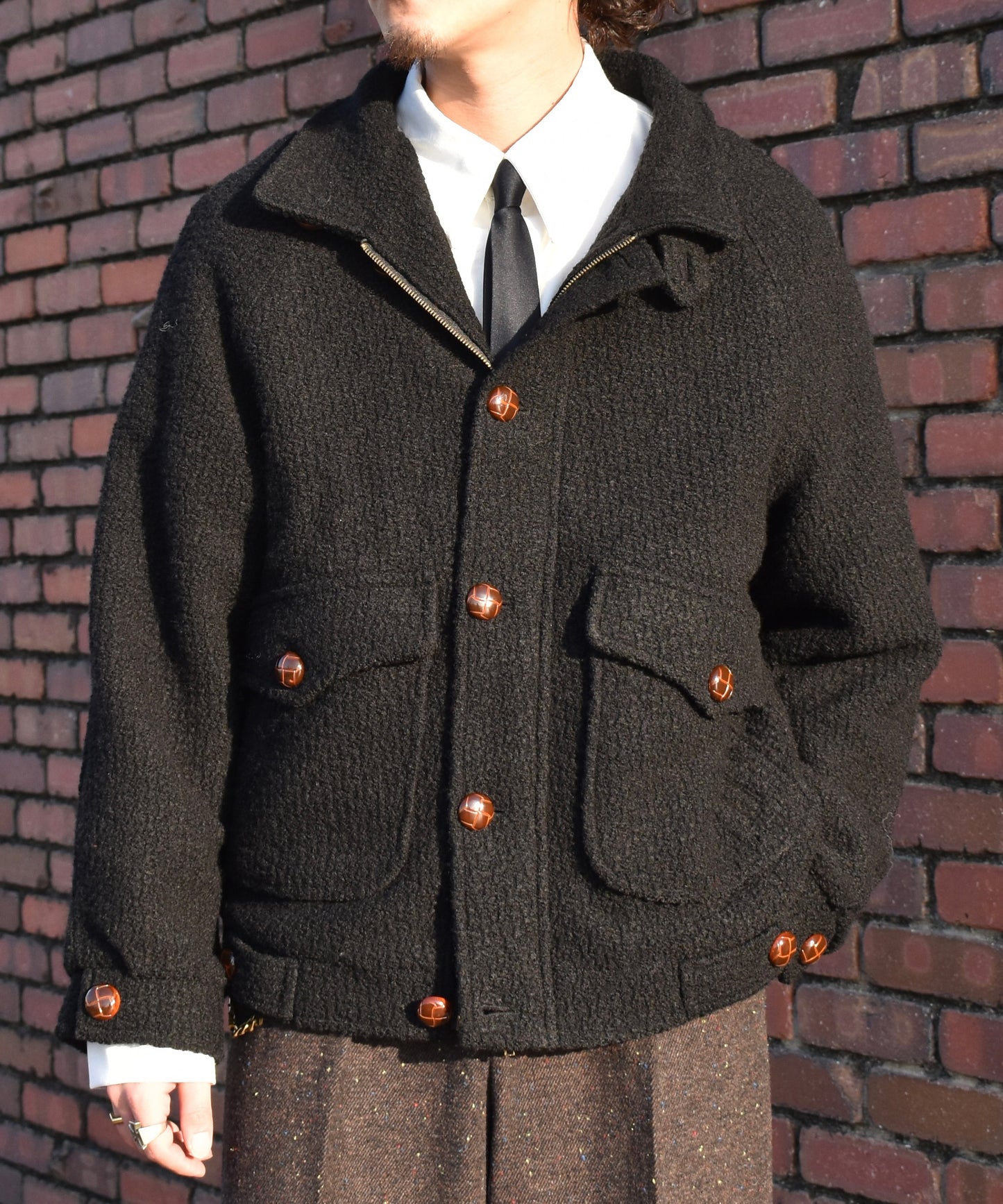 ボアフライトブルゾン[Black]