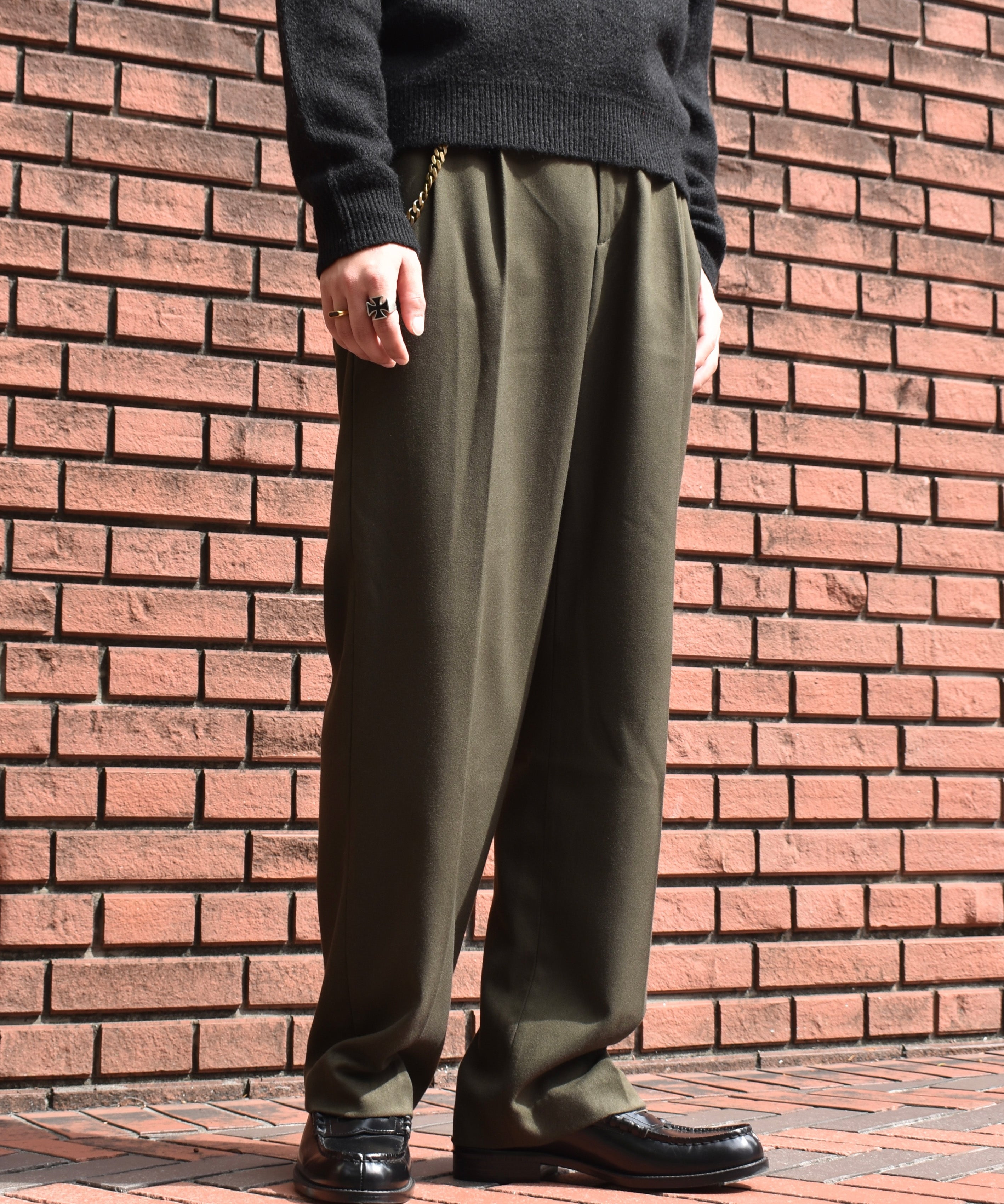 ミリタリーツイルスラックス[Olive] – Noen