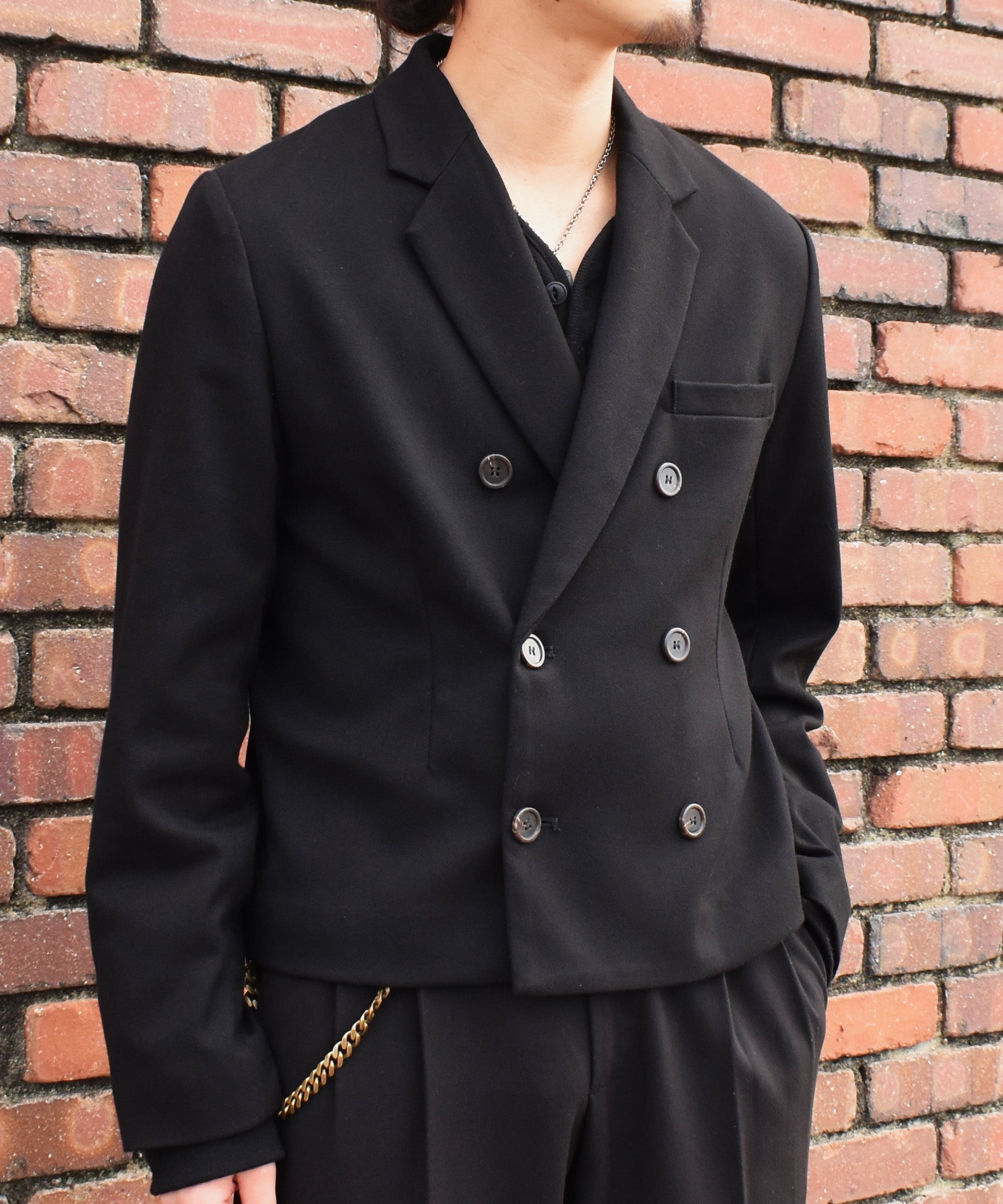 Noen ミリタリーツイルジャケット　Black ミリタリーツイルダブルジャケット[Black] – Noen