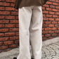ジャージメルトンワイドスラックス[Beige]【セットアップ対応】