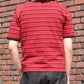 オープンネックボーダーT[Red]