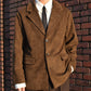 フェイクスエードテーラードジャケット[Brown]