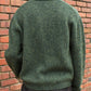 ヘンリーネックメランジウールニット[Green]