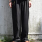 ダブルタックストレートスラックス[Black]