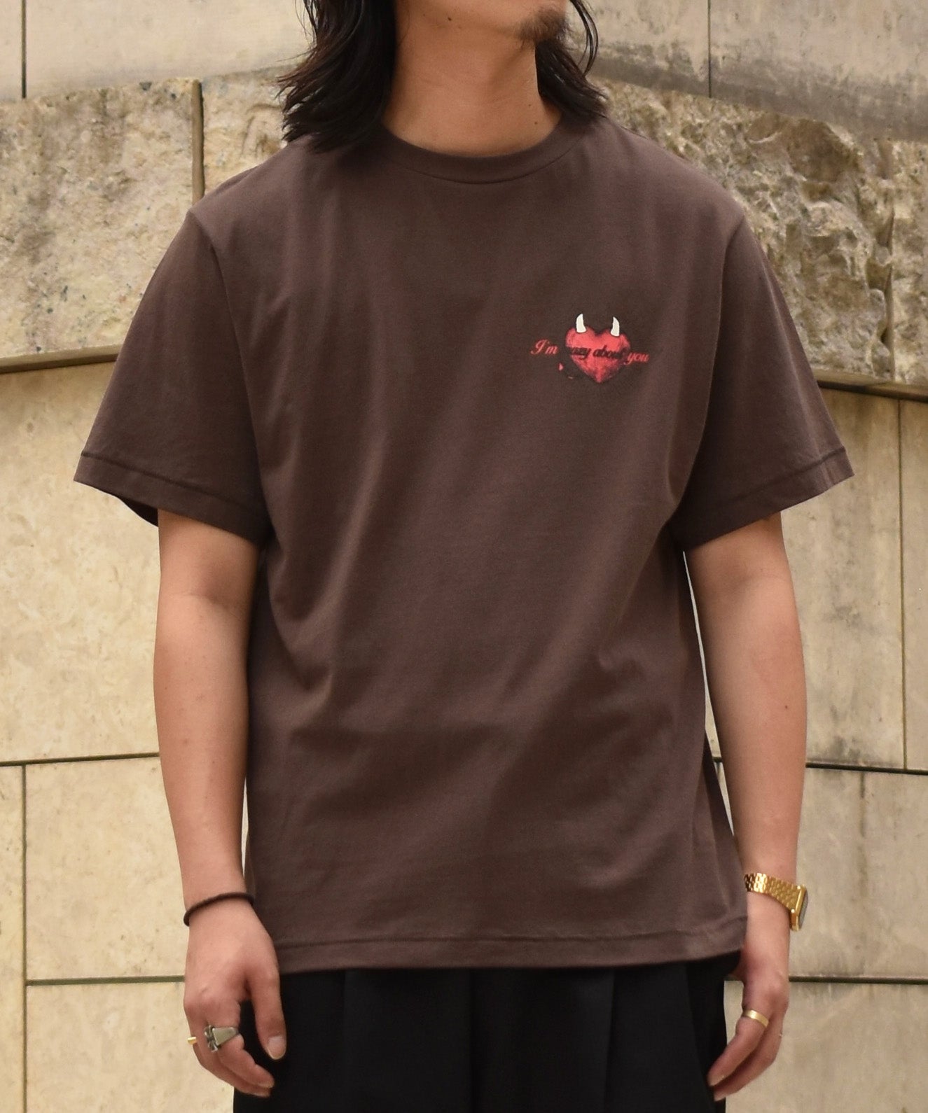 PIN-UP T-SHIRT[Brown]